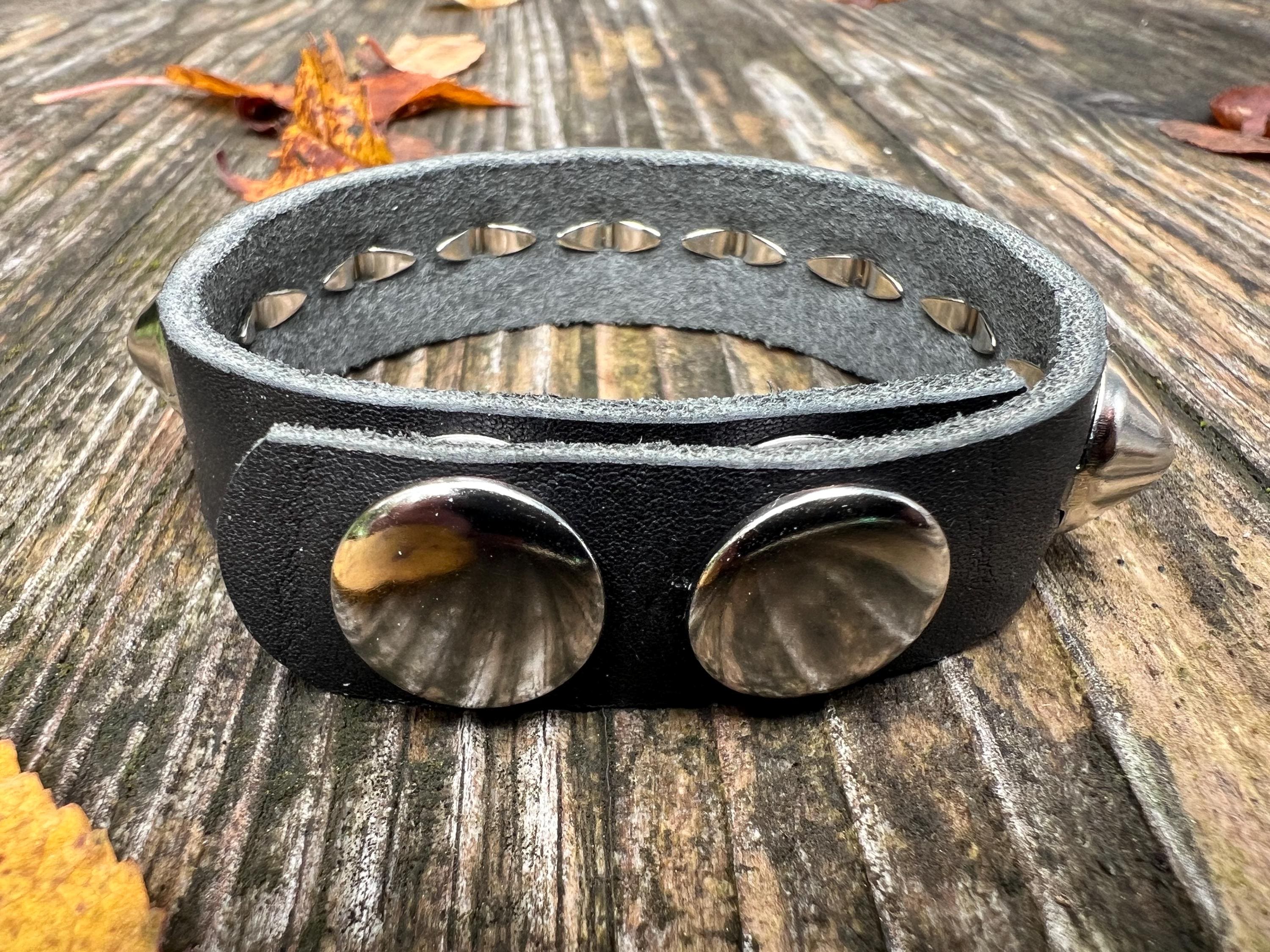 Studded Bracelet With One Row of Cone Studs - Etsy