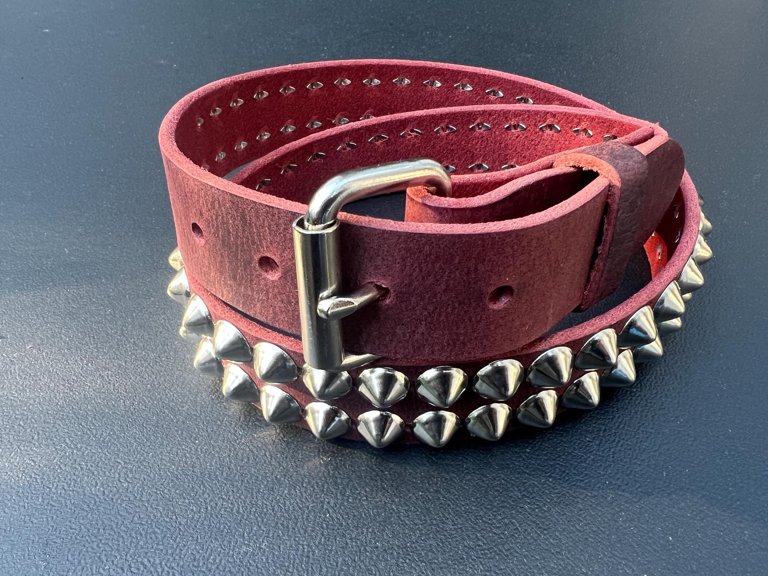 小物 SUBCIETY studded belt 1-row Spike Studded Belt, SB1. - Etsy