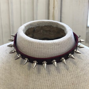 Fierce spiked leather punk choker image 4