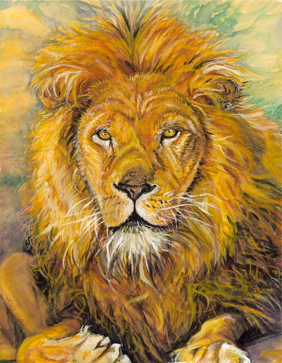 Aslan Lion Of The Tribe Of Judah Chronicles Of Narnia By C S Etsy