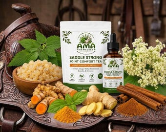 Joint Support Tea Loose Leaf, Turmeric Ginger Herbal Tea, Comfort and Mobility Blend, Boswellia Nettle Caffeine Free Tea