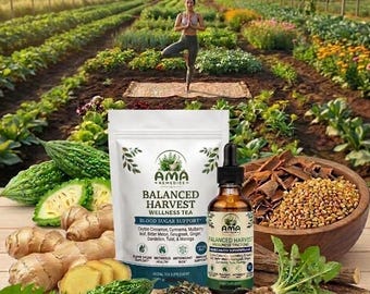 Blood Sugar Support Tea Loose Leaf, Cinnamon Gymnema Herbal Tea, Glucose Metabolic Balance Blend, Bitter Melon Fenugreek Caffeine Free Tea