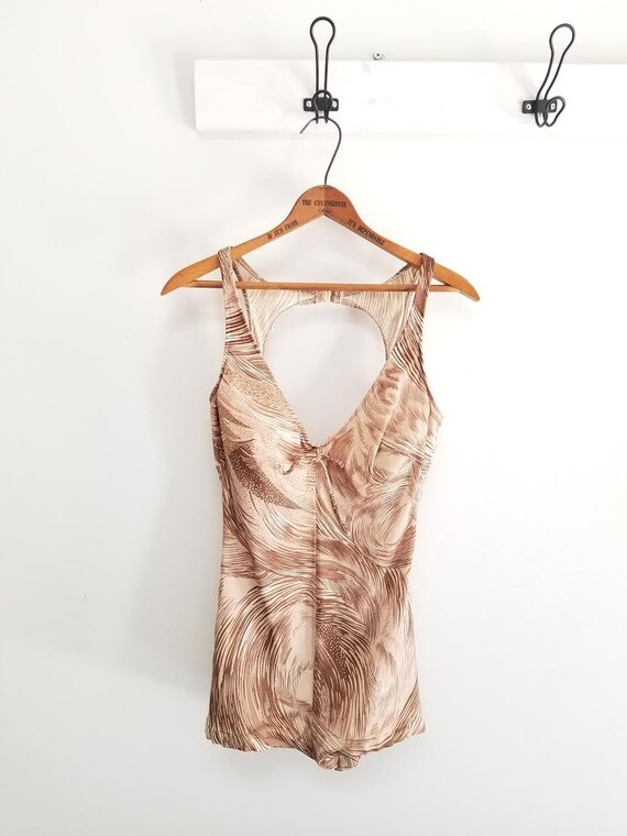1950s Catalina swimsuit . retro one piece -size 1