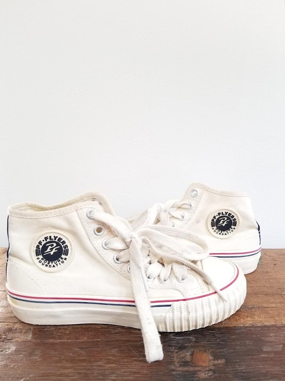 pf flyers white low top