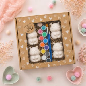 Paint Your Own Capybara Kit | Plaster Painting Kit for Kids | DIY Craft Kit | Birthday Party Favor | Creative Gift | Magnet Option