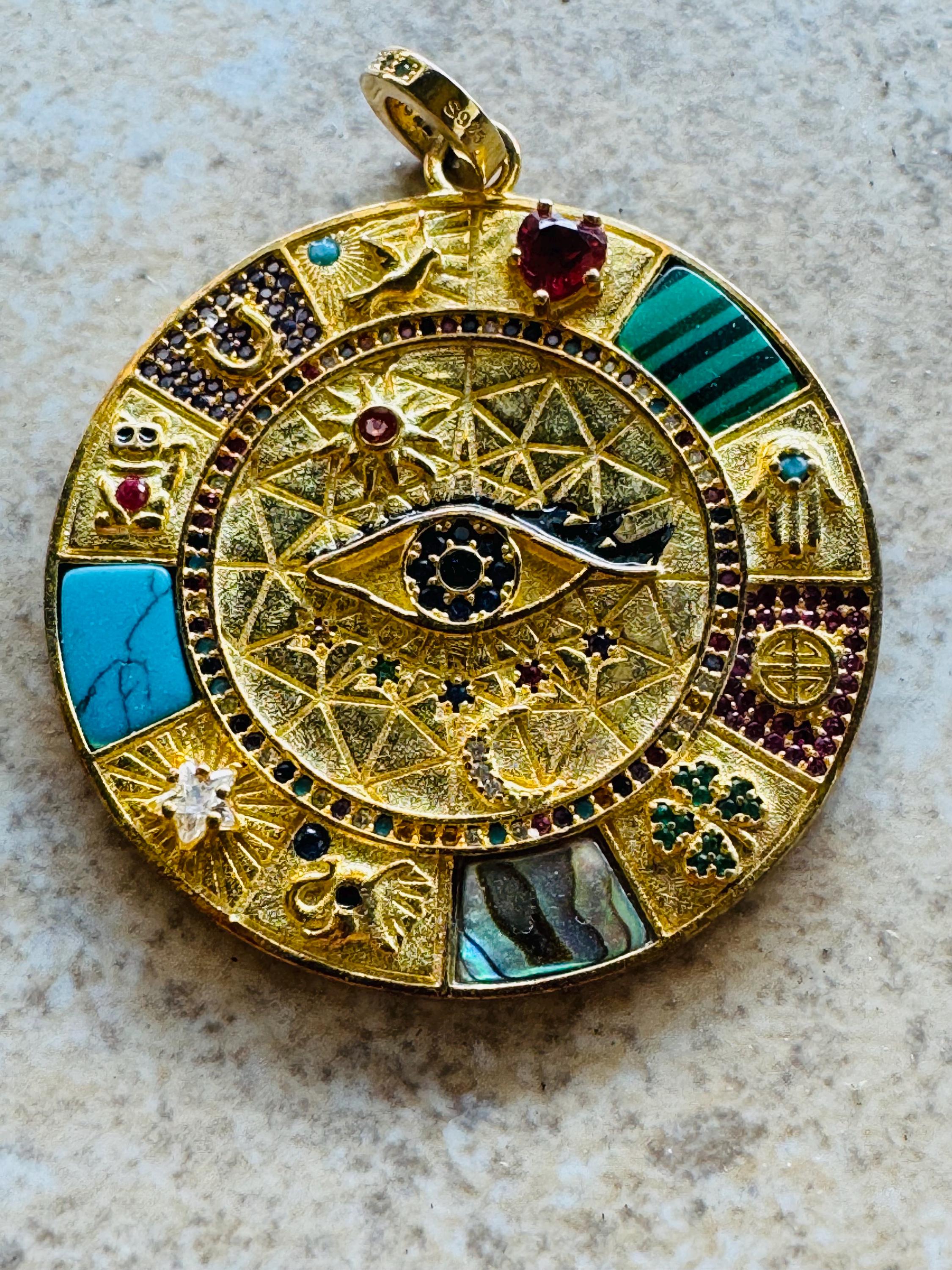 Wheel of Fortune Pendant - Etsy