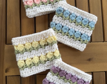 Fundas de tulipanes de ganchillo