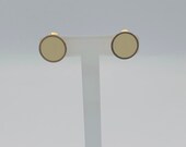 MONET Retro Enameled Round Circle Earrings Item K 1061