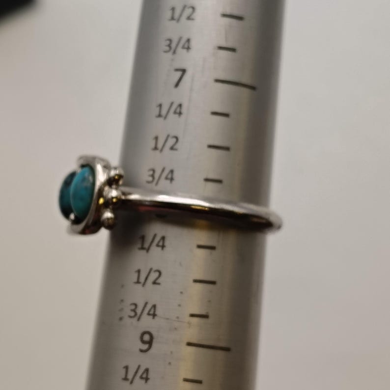 Vintage Avon Faux Turquoise Ring – 1970s Silver Tone Adjustable Band - Etsy