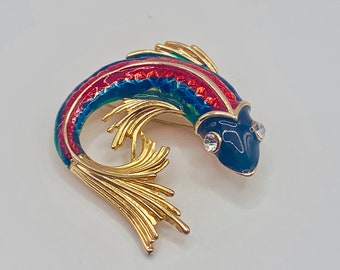 Retro Colorful Fish Pin Item K # 2623