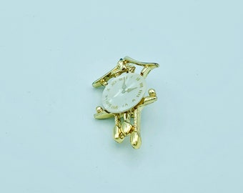 Vintage 1981 Cute Cuckoo Clock Tie Tack pin. new old stock Vintage 1981 Cute Cuckoo Clock Tie Tack pin. new old stock
