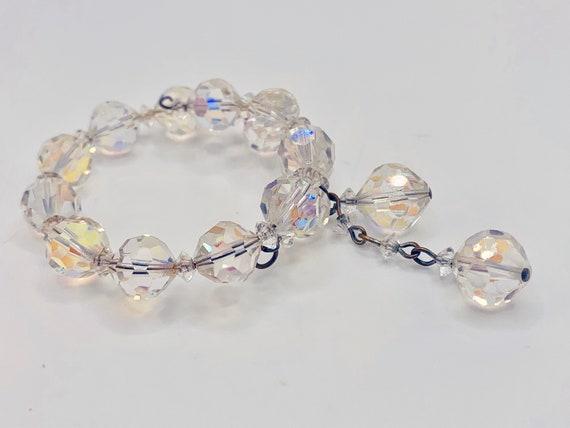 Aurora Borealis Wrap Bracelet, Vintage Crystal Br… - image 2