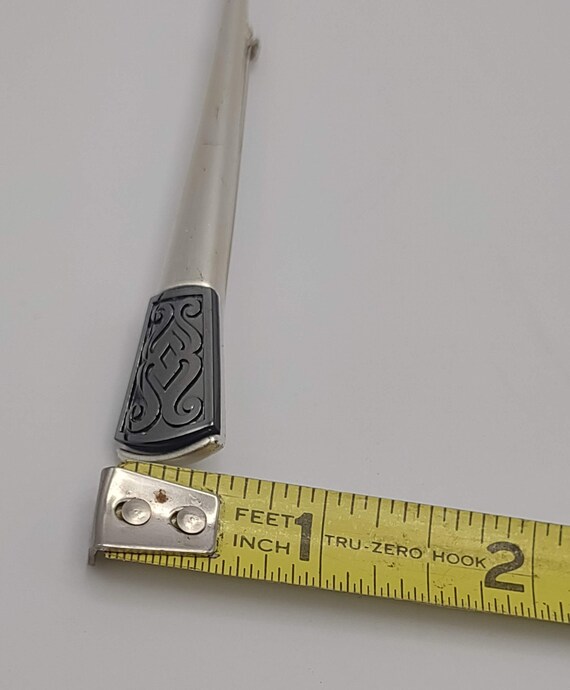 Monet- Vintage Monet Modernist Pin- Silver tone M… - image 9