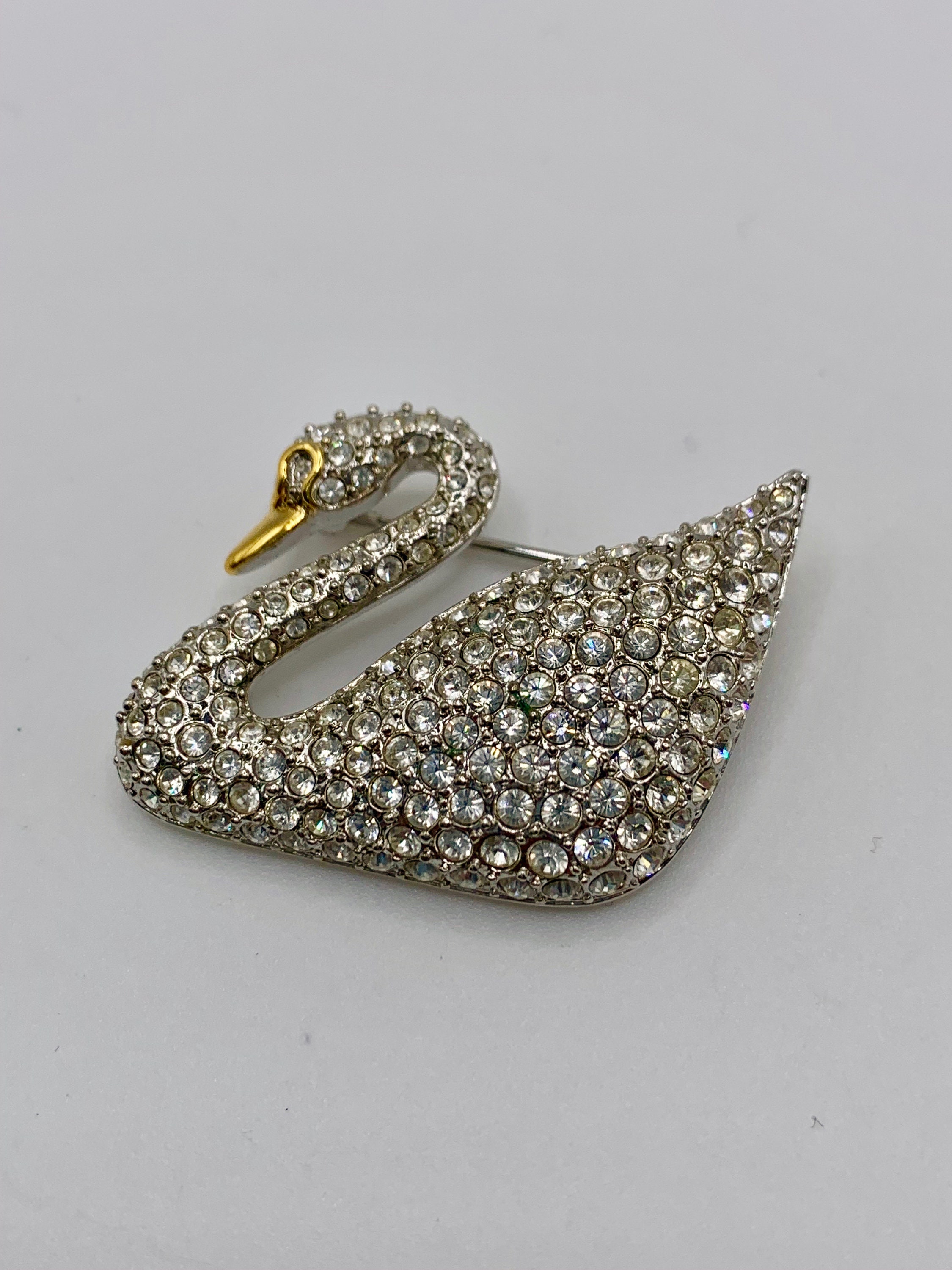 Swarovski sale swan pin