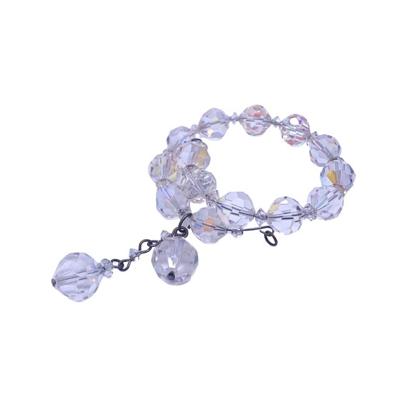 Aurora Borealis Wrap Bracelet, Vintage Crystal Br… - image 4
