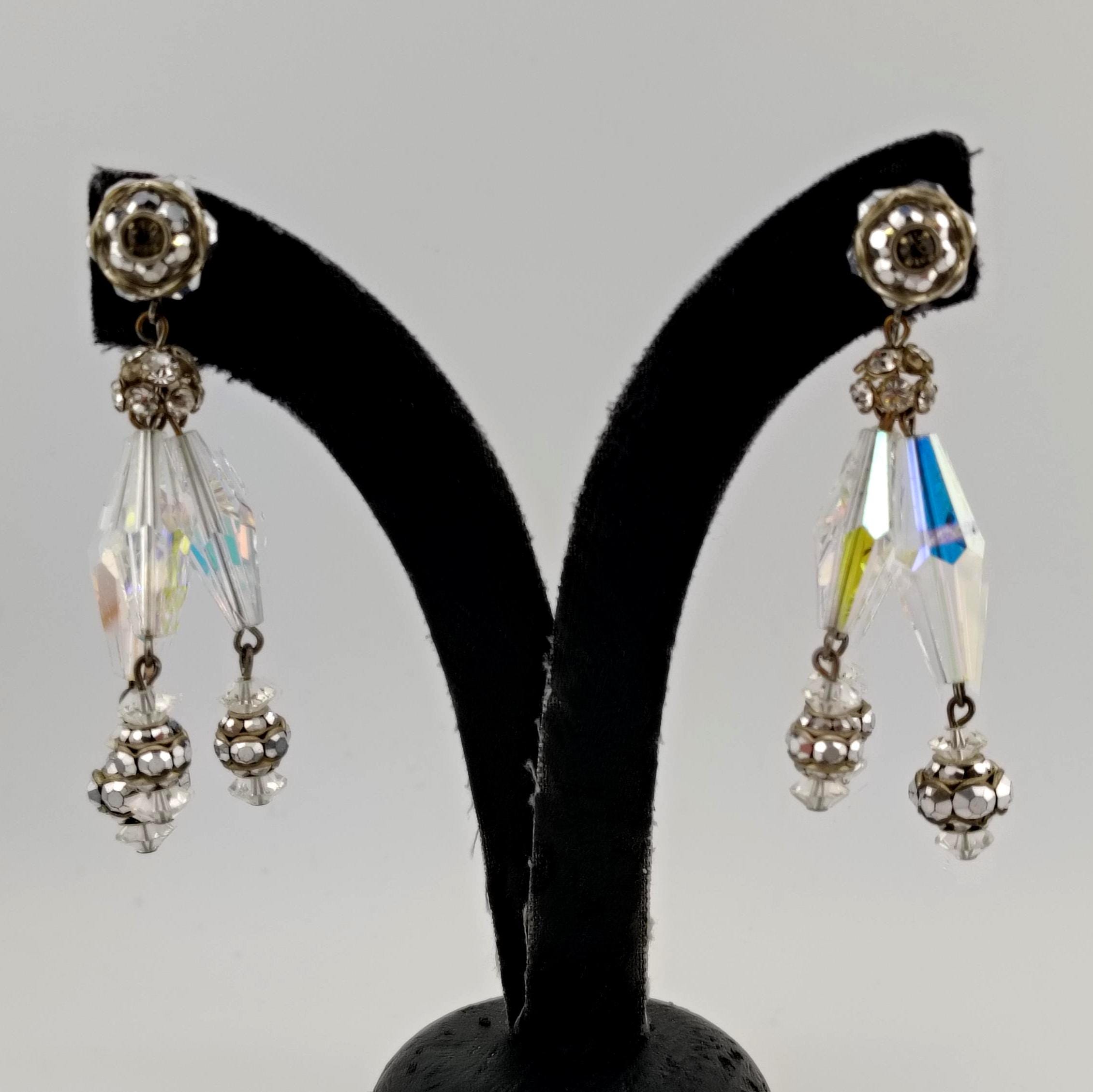 Orecchini A Lampadario Viola Aurora Boreale – Fili In Argento Sterling – Fatti A Mano - Foto 2