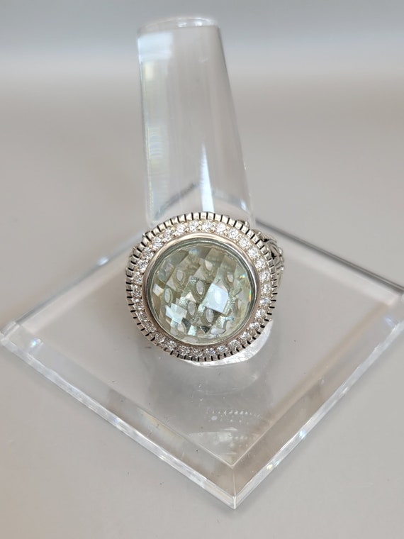 Seidangang Mint Green Quartz Ring- 925 Silver Cubi