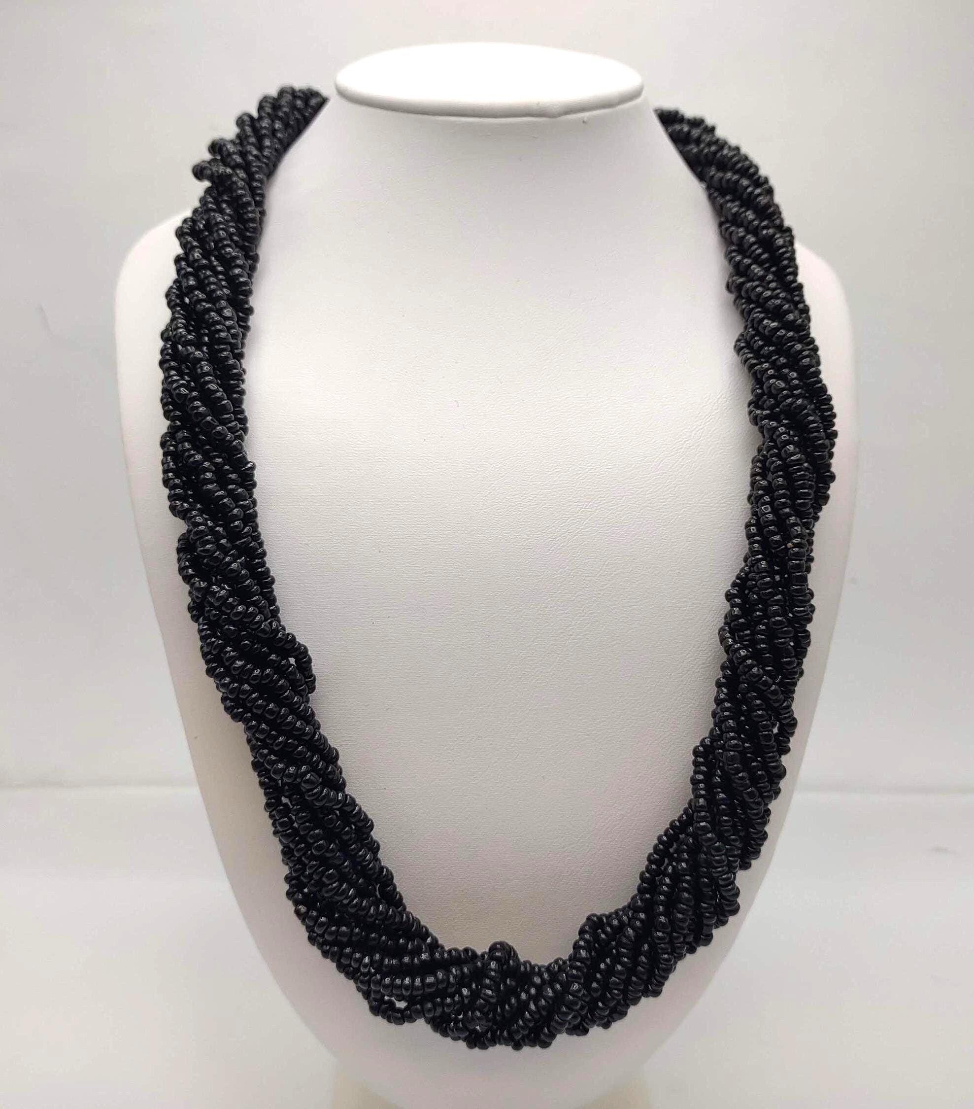 80s Twist Beads Necklaces - Etsy