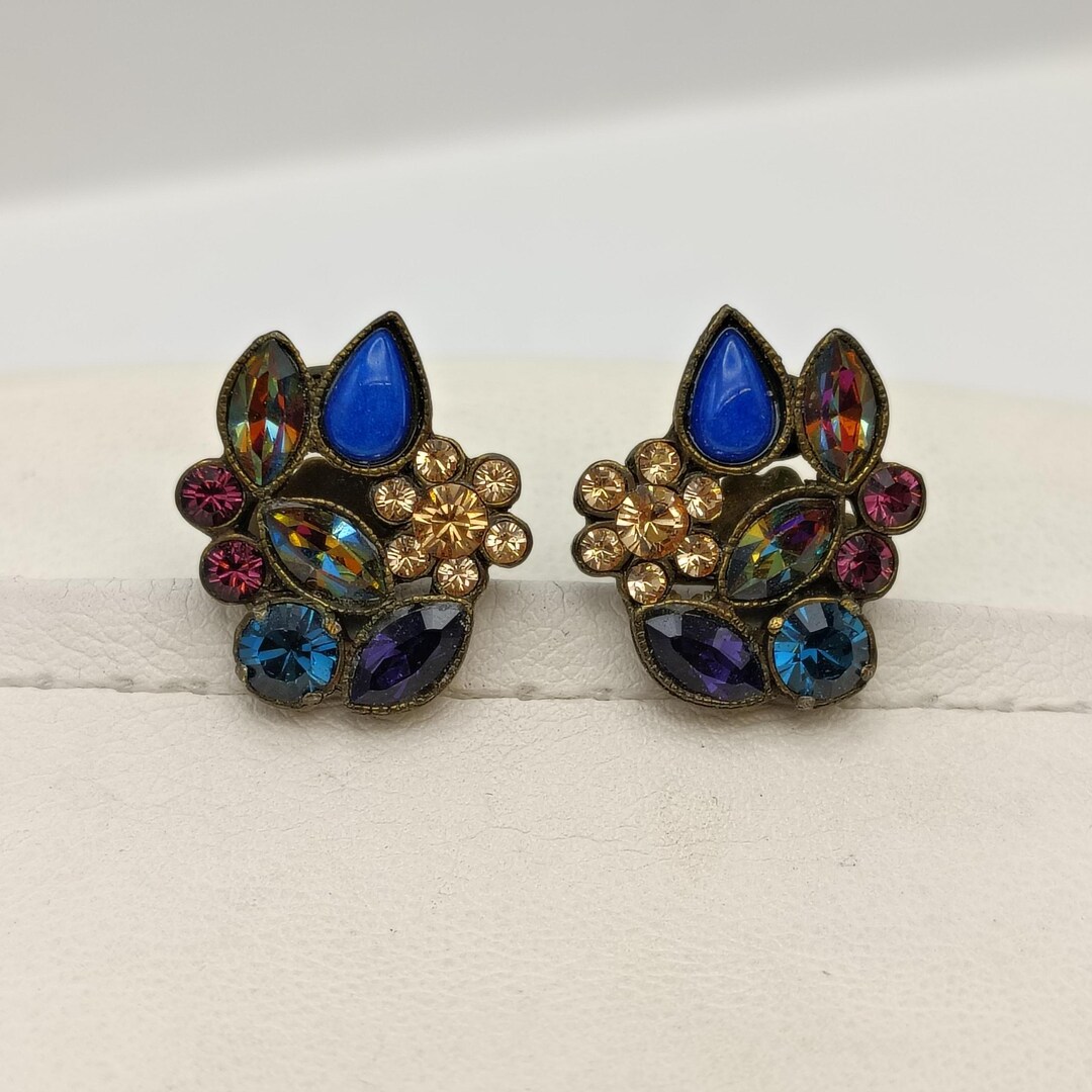 Sorrelli Kirby Stud Earrings - Bright Gold Crystal