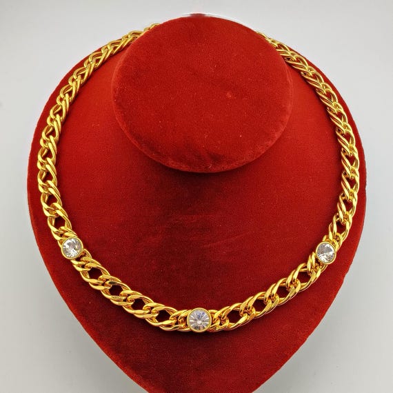 Vintage KJL Kenneth Jay Lane Bezel-Set Station Co… - image 8
