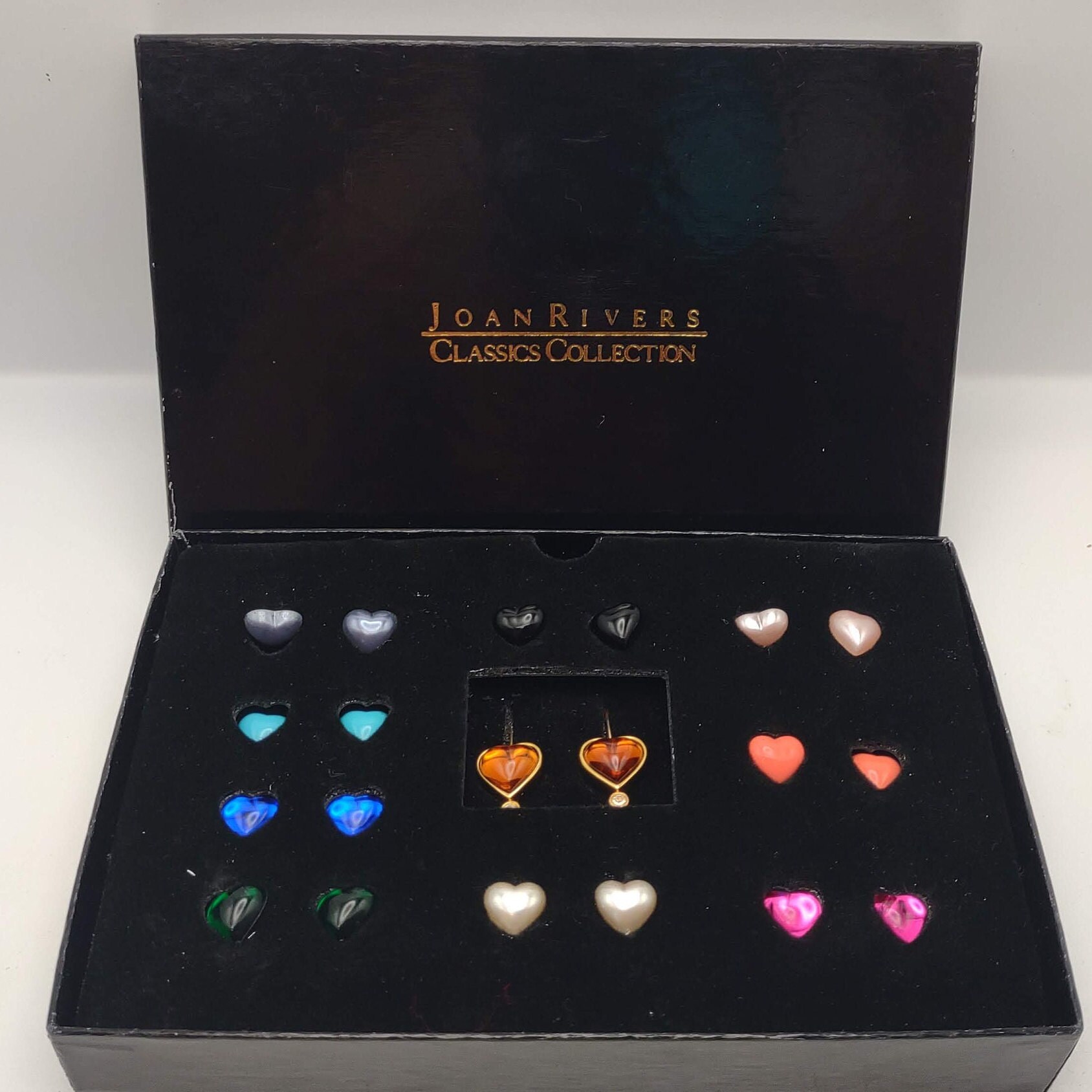 Girl's Starlet Shimmer Silver Multi Color Rhinestone Silver Heart Dangle Set of 5 Earrings Girl's Starlet Shimmer Silver Multi Color Rhinestone Silver Heart Dangle Set of 5 Earrings