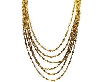 TRIFARI Vintage Multi Chain Necklace Item K # 1487