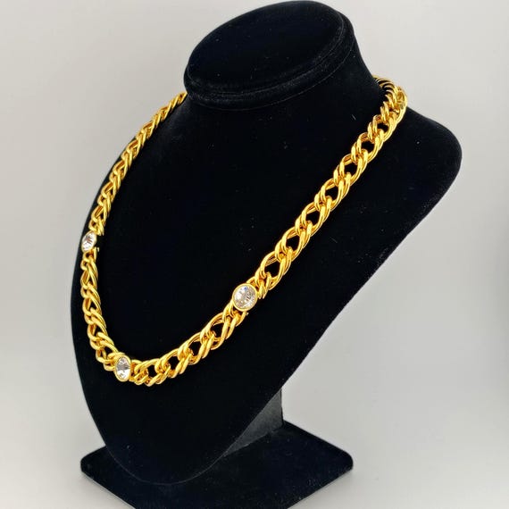 Vintage KJL Kenneth Jay Lane Bezel-Set Station Co… - image 9