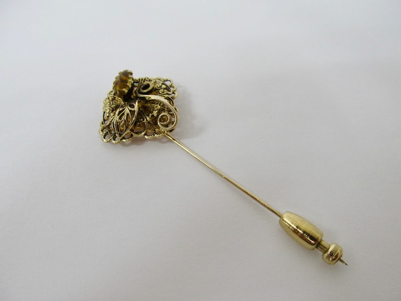 Vintage Ornate Stick Pin Item K # 1447