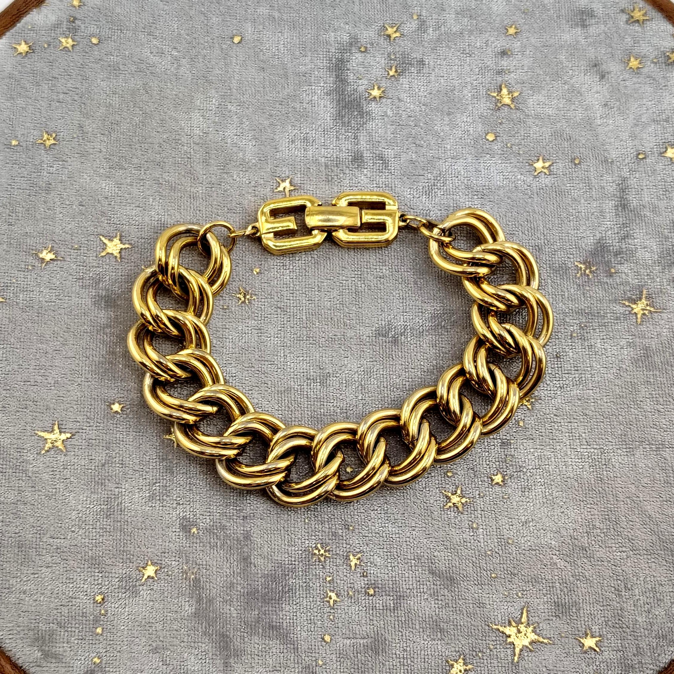 アクセサリー GIVENCHY Gold Chain Necklace bracelet Vintage Givenchy Oscar De La Renta Gold Chain Necklace Bracelet