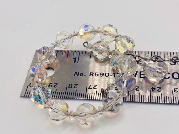 Aurora Borealis Wrap Bracelet, Vintage Crystal Br… - image 3