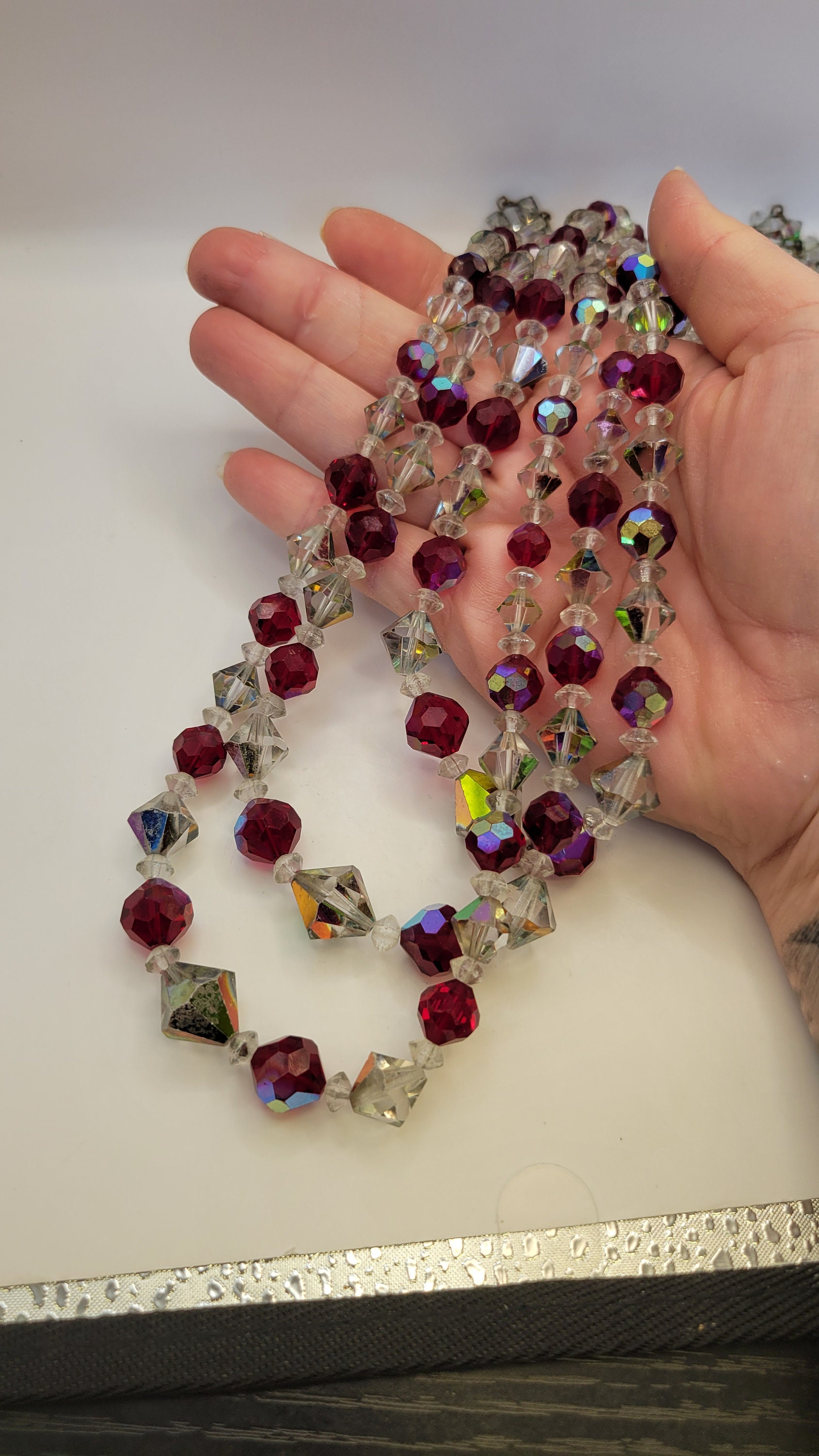 Ensemble de colliers aurore boréale vintage des années 1950