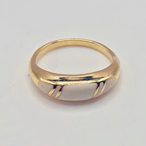 Vtg 90s 4 Rings Gold Tone & Silvertone with 2 Ring Snuggies