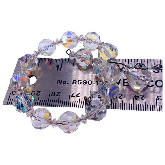 Aurora Borealis Wrap Bracelet, Vintage Crystal Br… - image 6