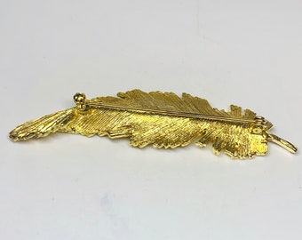 Vintage Textured Leaf Pin Item K # 3459 - Etsy