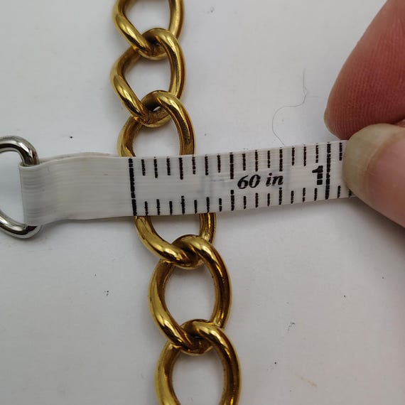 Vintage Monet Two-Tone Chain Necklace – Chunky Gr… - image 10