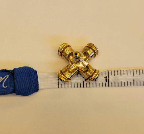 Rhinestone X-Shape Statement Earrings: Black Cabo… - image 10