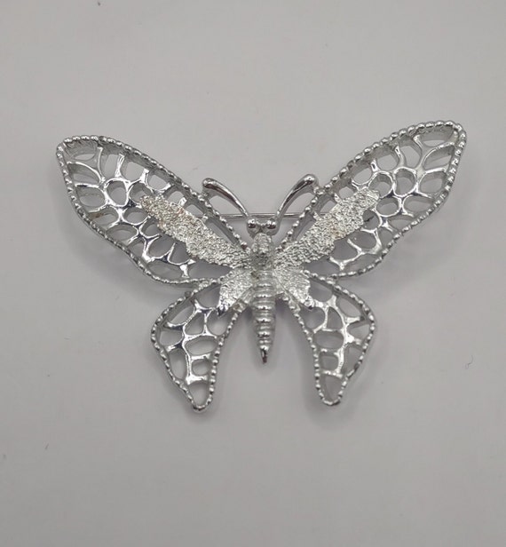 SARAH COVENTRY Openwork Butterfly Pin, Vintage Bu… - image 2