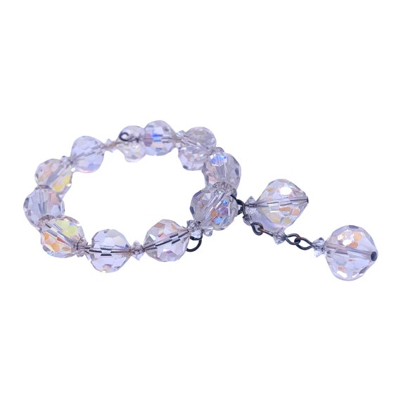 Aurora Borealis Wrap Bracelet, Vintage Crystal Br… - image 5