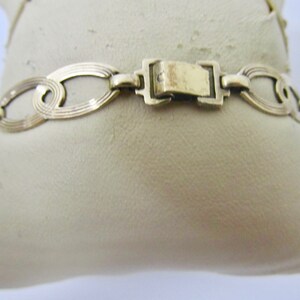 SYMMETALIC Vintage Sterling and 14kt Link Bracelet Item K 1290 - Etsy