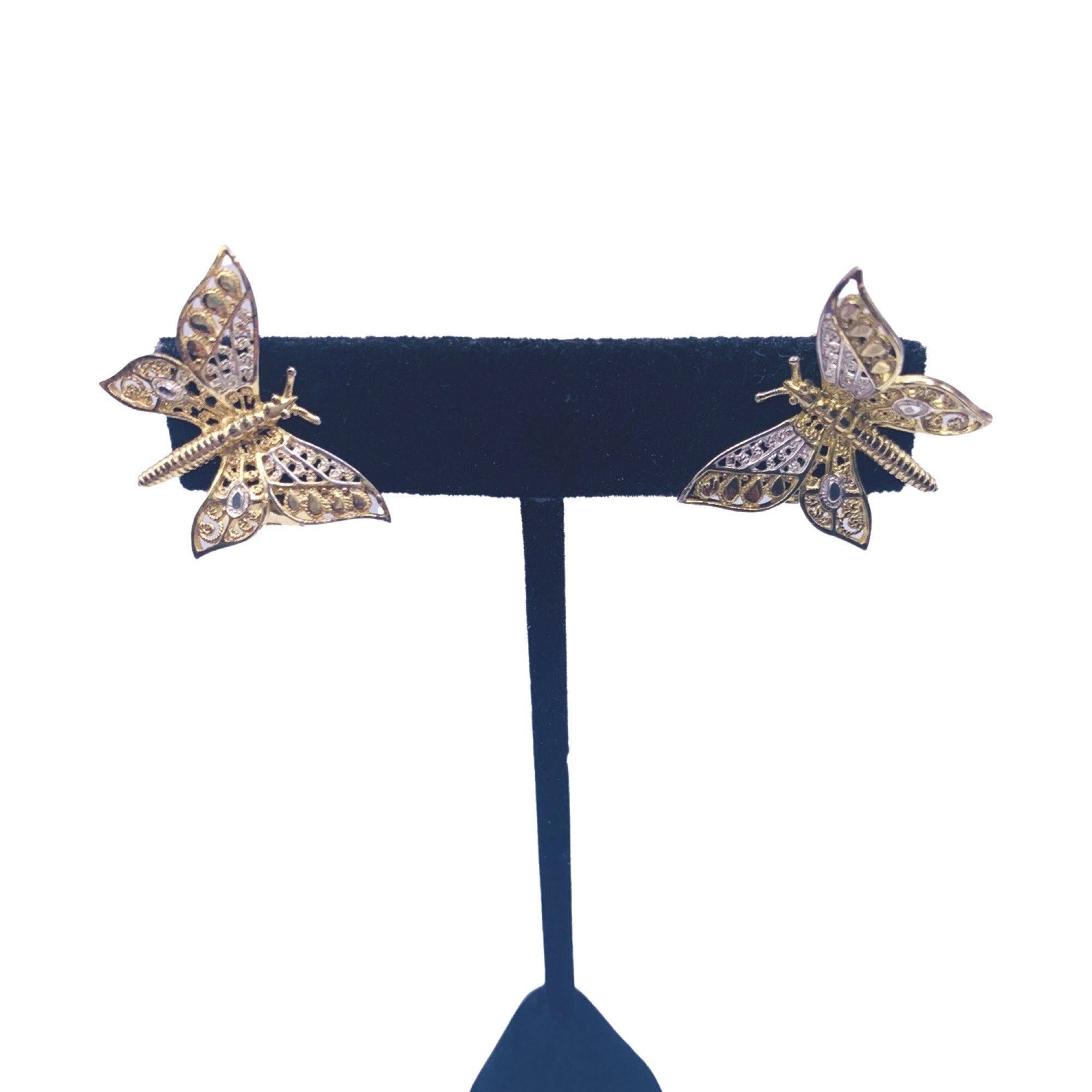 Filigree sale butterfly earrings