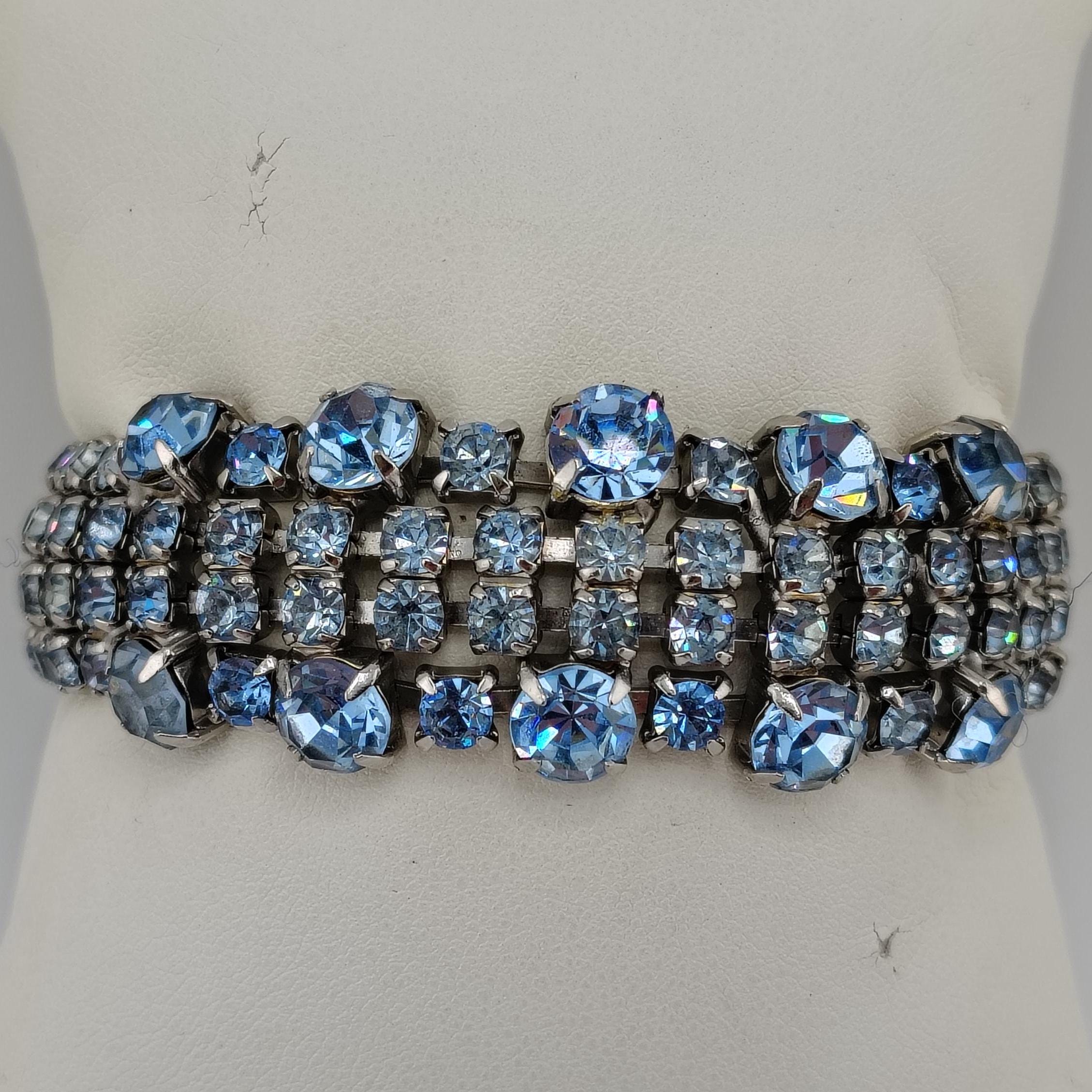 Baby Blue Rhinestone Bracelet