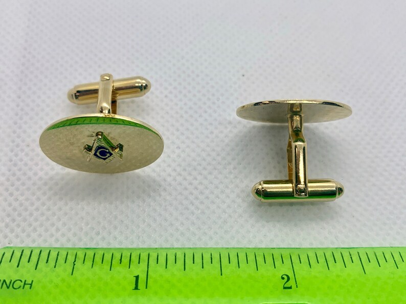 ANSON Vintage Masonic Cuff Links Item K # 1410