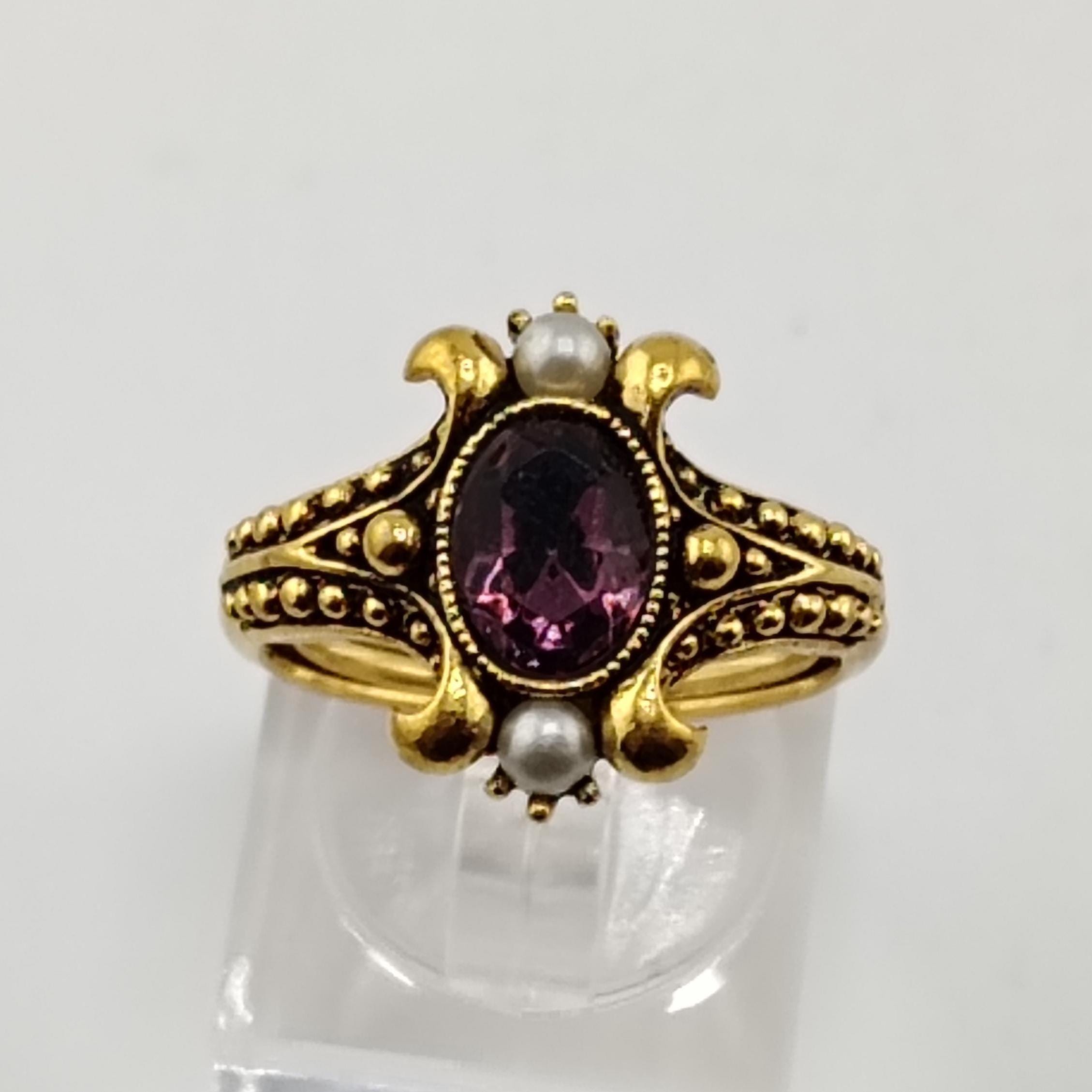 アクセサリー 60-70s vintage stone ring 1960s silver ring with amber stone — Maddalena Bearzi - one