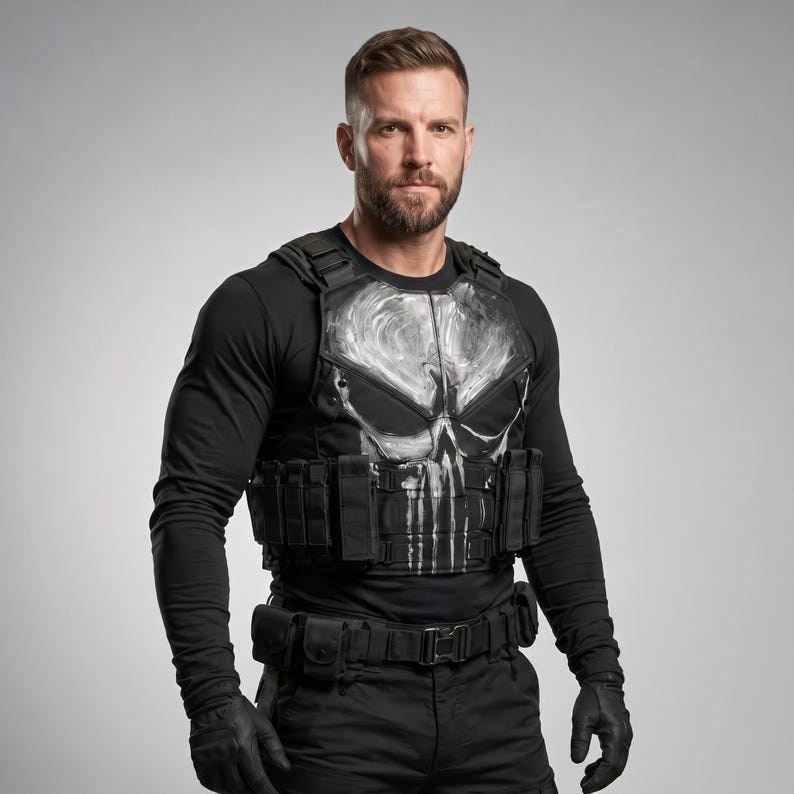 Handmade Punisher Vest Cosplay Costume Vest Season
Punisher Frank Castle Tactical Vest | Jon Bernthal Skull Cosplay Costume