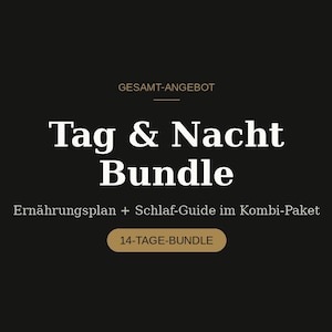 Ernährungsplan + Schlaf Guide Bundle 14 Tage | Low Carb Meal Plan & Sleep Programm PDF | Digital Download