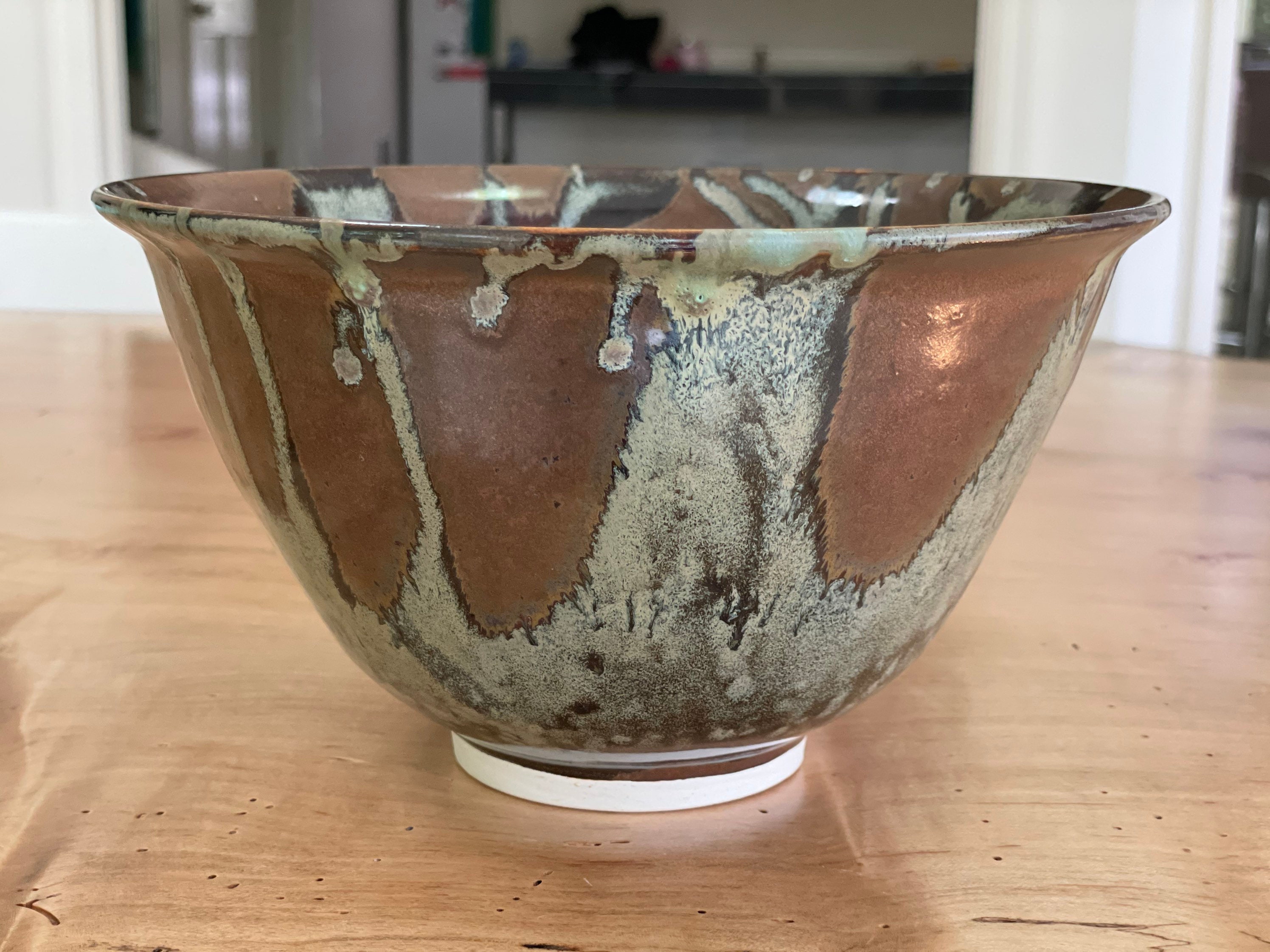 SOLD. Earth tone handmade ceramic bowl. | Etsy