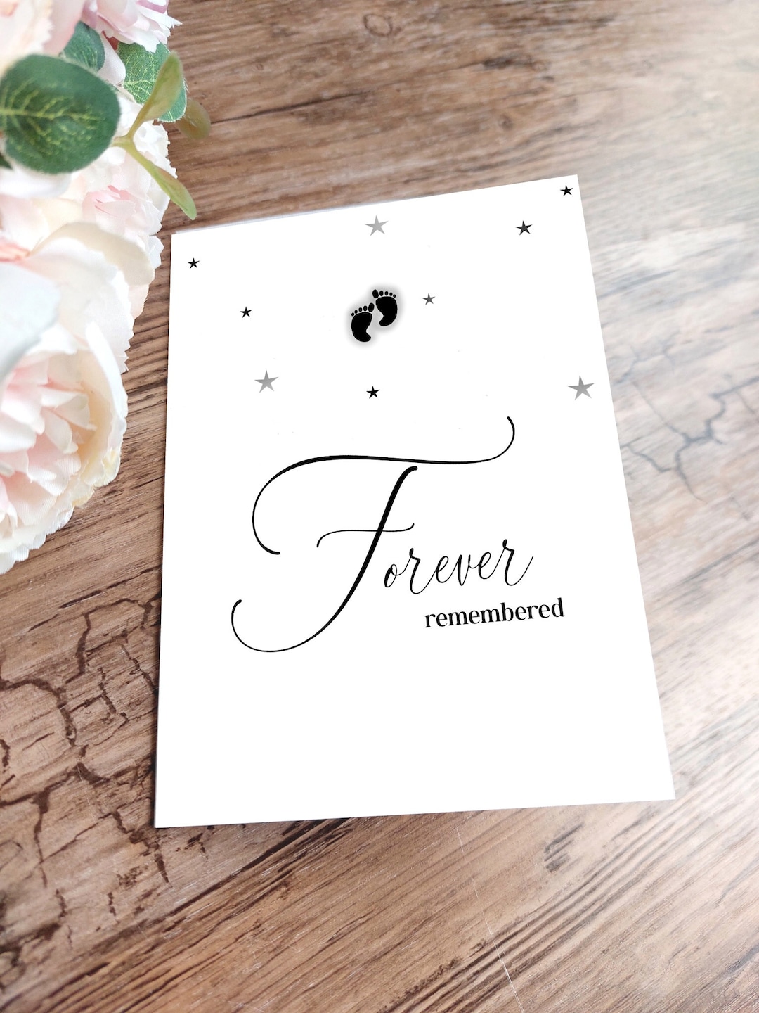 Baby Loss Card, Sorry for Your Loss Card, Miscarriage Card. Forever ...