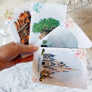 RDW-Themenpark Geburtstagskarte – Personalisierte Disneyland-Themenpark-Karte – Wählen Sie Magic Kingdom, Epcot, Animal oder Hollywood Studios
