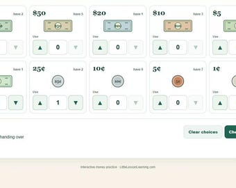 Exact Payment Money Game | Cash & Coin Practice for Kids | Homeschool Math Grades 2-4
