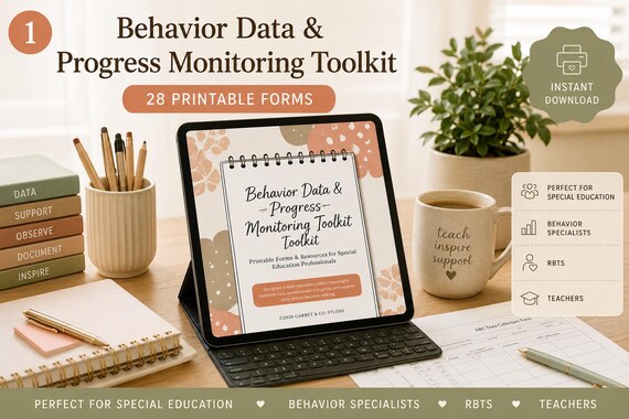 Special Education Behavior Data Toolkit | ABC, Frequency, Duration Forms (Digital Download)